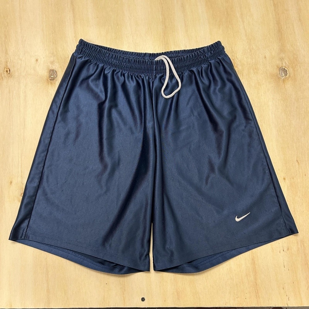 Y2K Nike Shorts Womens XL Blue Knit Baggy Basketball Athletic Gym Training